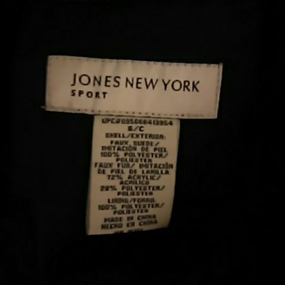 Jones New York faux fur chocolate colored jacket - Picture 6 of 6